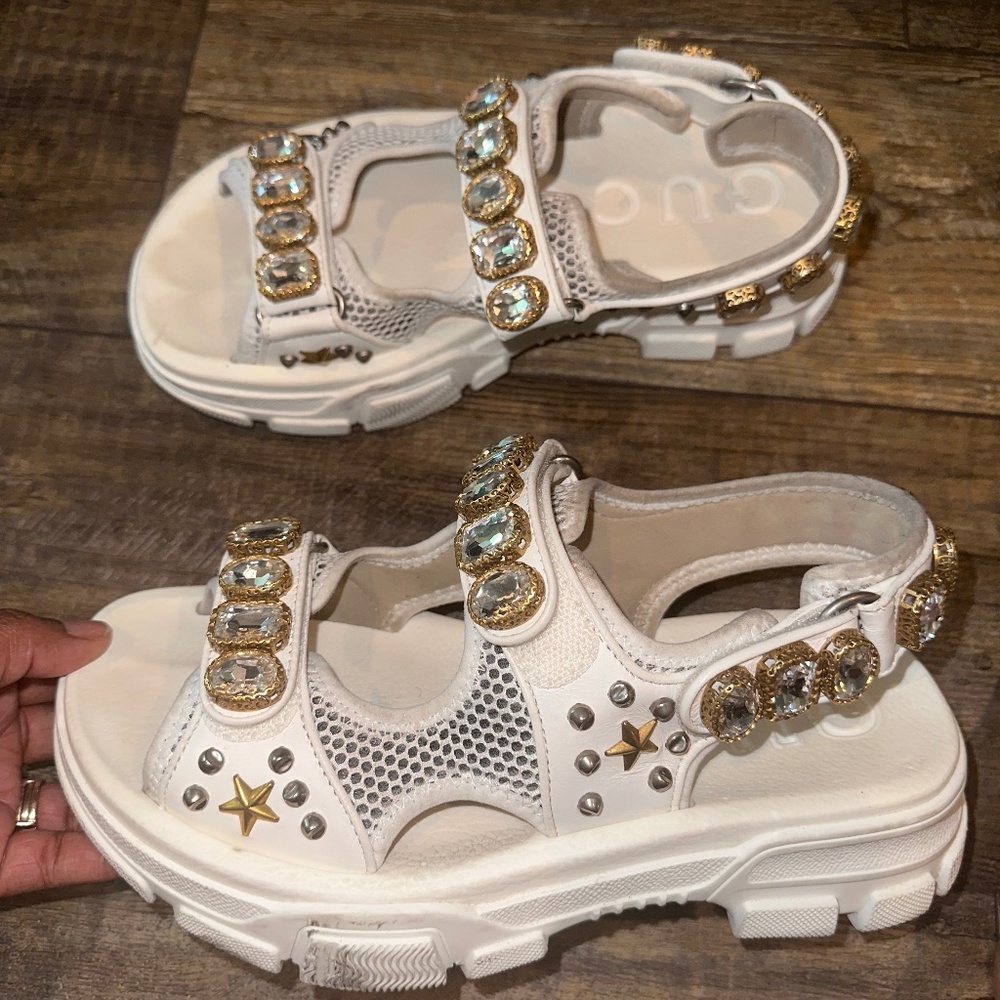 Gucci Platform Bling Sandals